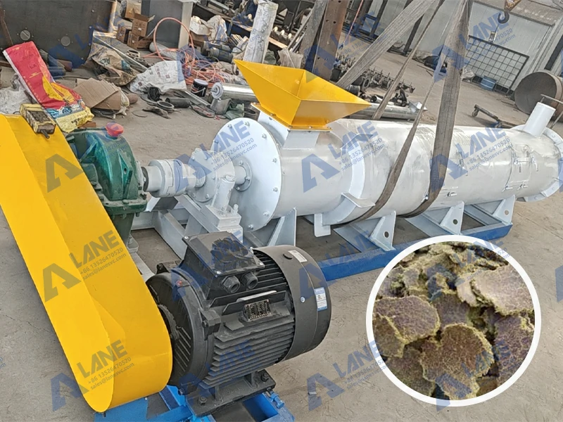 The practical application of cottonseed cake organic fertilizer machine