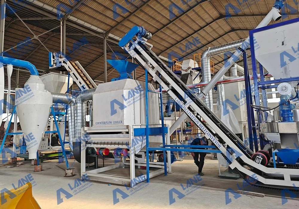 Counter-flow-Cooler-for-Biomass-Pellet