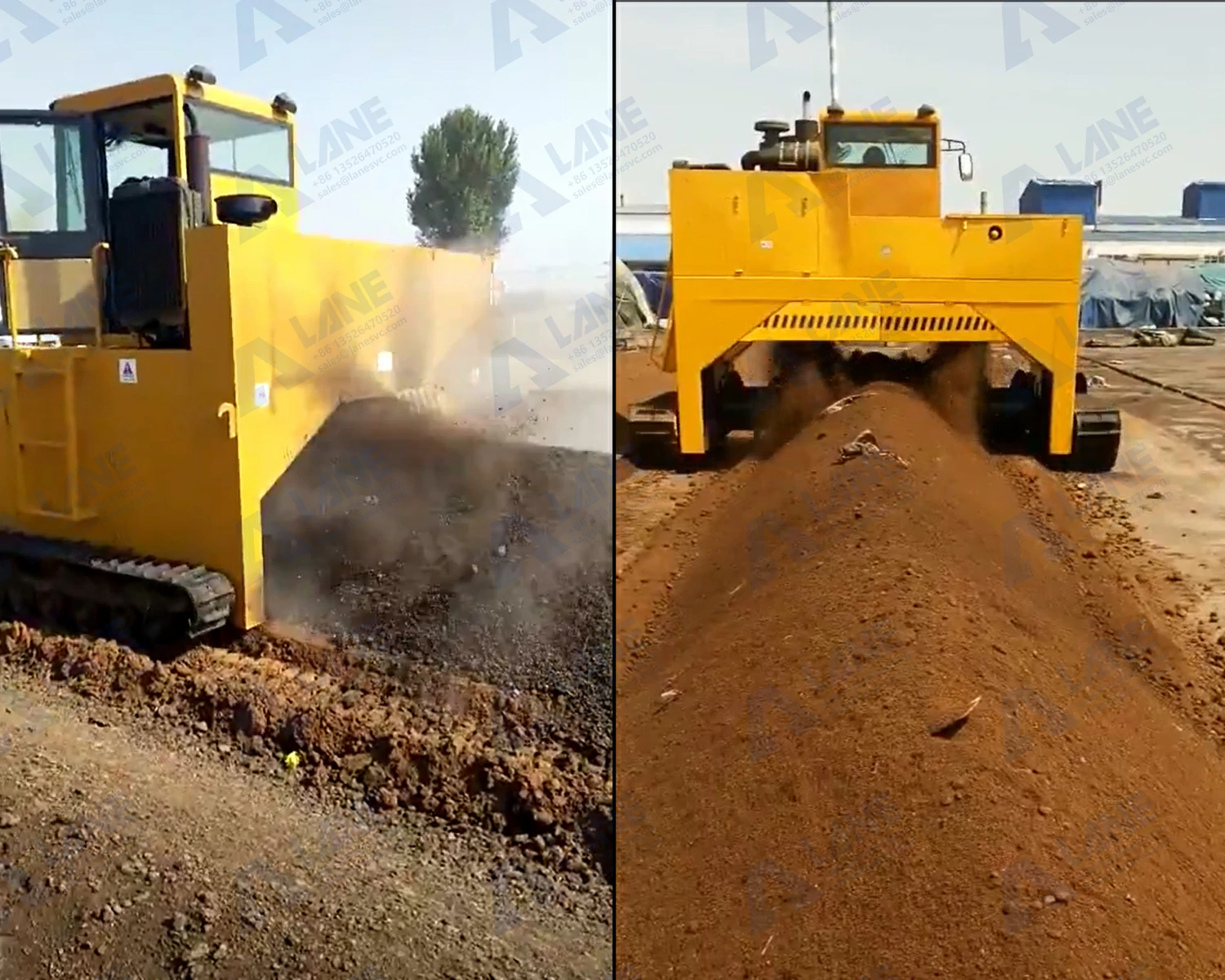 crawler type compost turner