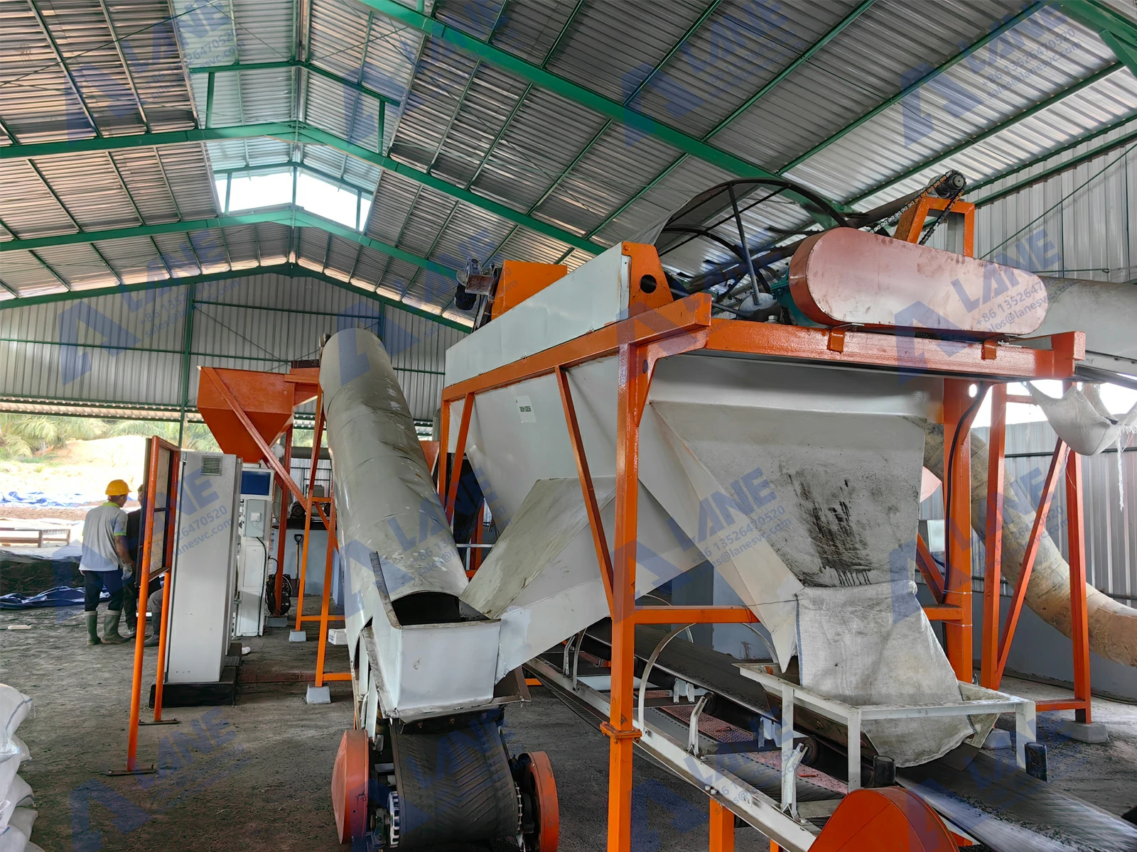 organic fertilizer production line oversea site